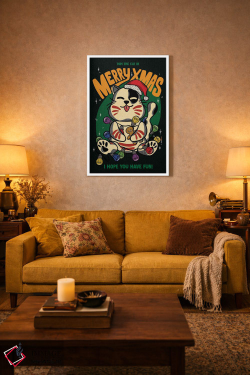 تابلو دکوراتیو کریسمس مبارک برادران اثر رافائل گومز - D2W