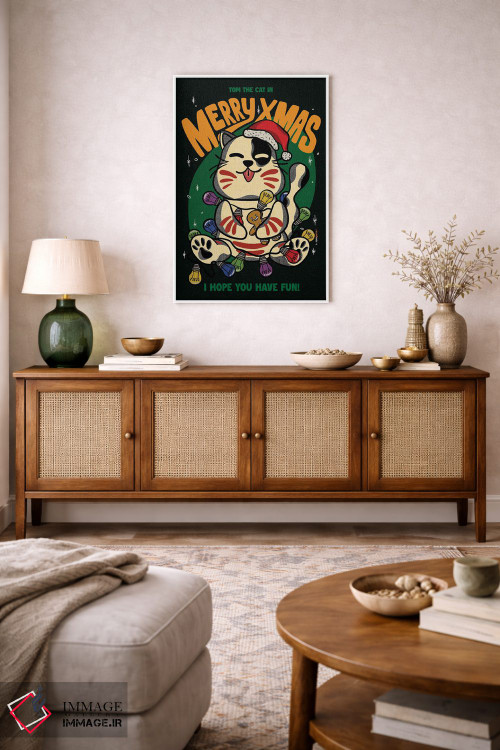 تابلو دکوراتیو کریسمس مبارک برادران اثر رافائل گومز - D3W