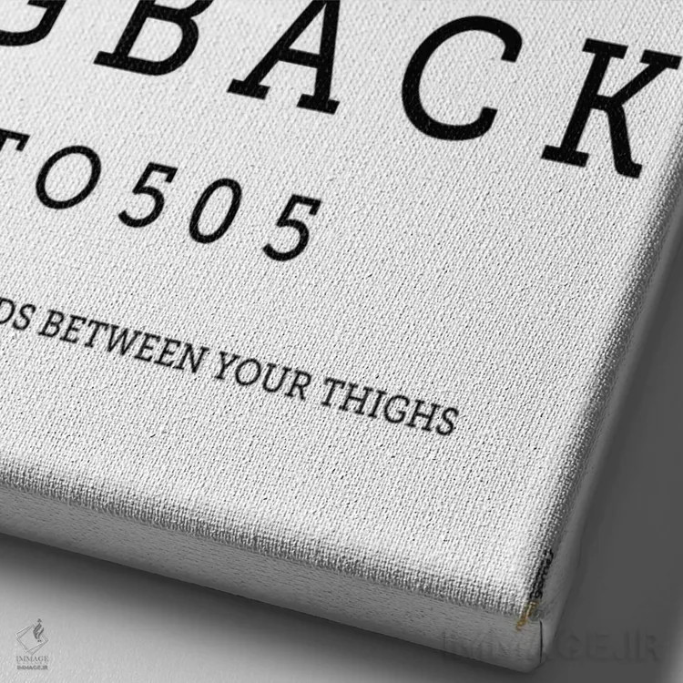 تابلو دکوراتیو برمی گردم به ۵۰۵ اثر رافائل گومز - نمای نزدیک بافت بوم