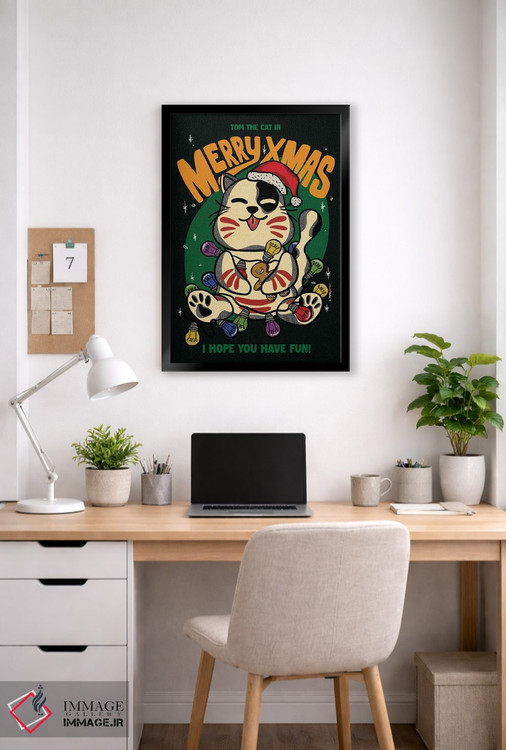 تابلو دکوراتیو کریسمس مبارک برادران اثر رافائل گومز - D6B