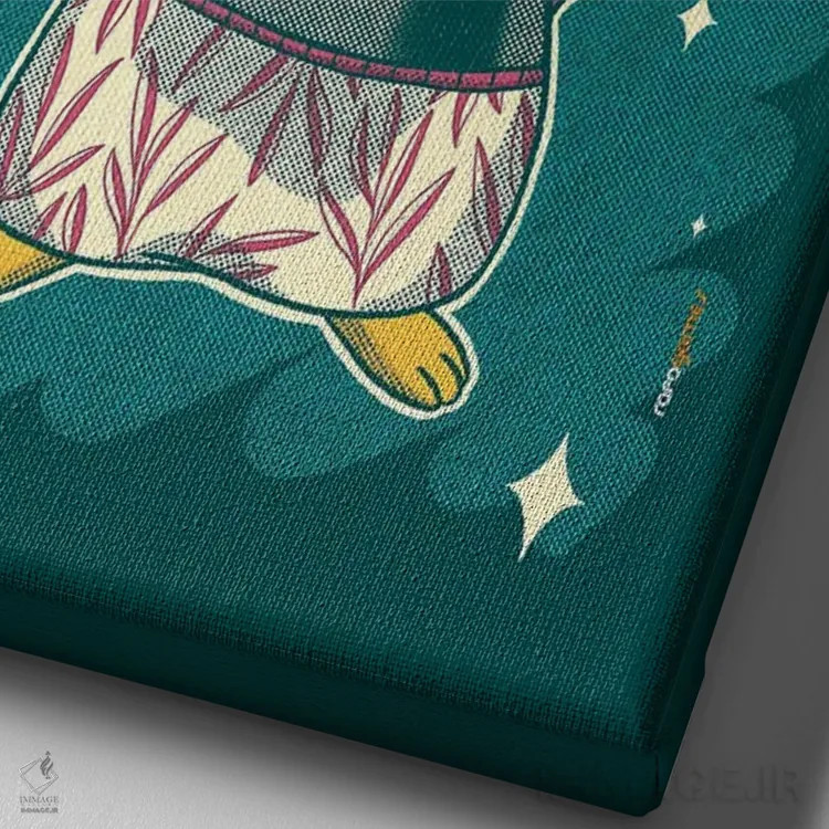 تابلو دکوراتیو سوشی پیکاچو اثر رافائل گومز - نمای نزدیک بافت بوم