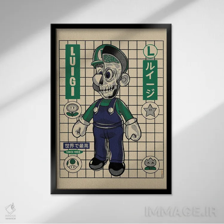 تابلو دکوراتیو لوییجی من اثر رافائل گومز - نمای قابدار مشکی