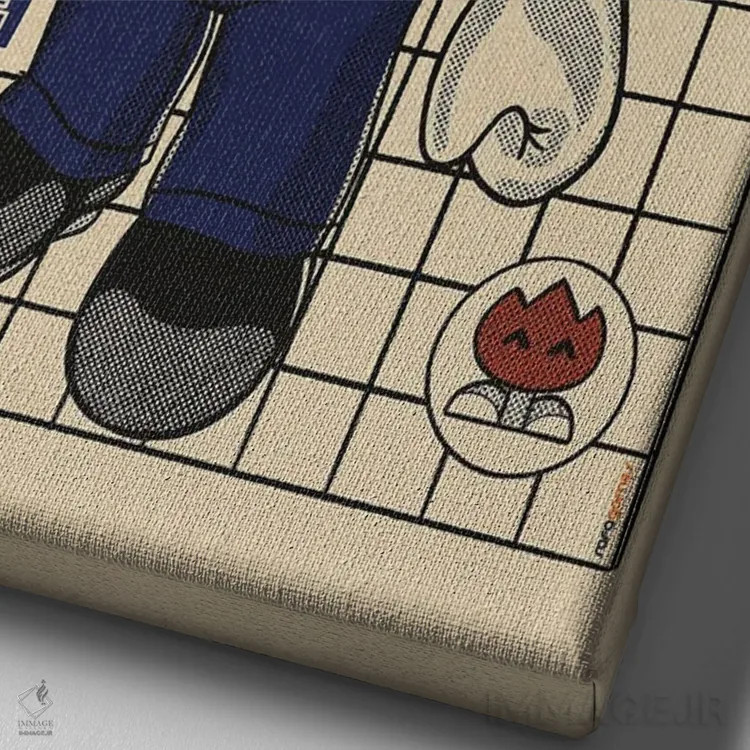 تابلو دکوراتیو ماریوی من اثر رافائل گومز - نمای نزدیک بافت بوم