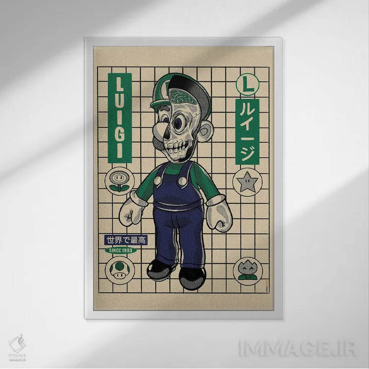 تابلو دکوراتیو لوییجی من اثر رافائل گومز - نمای قابدار سفید