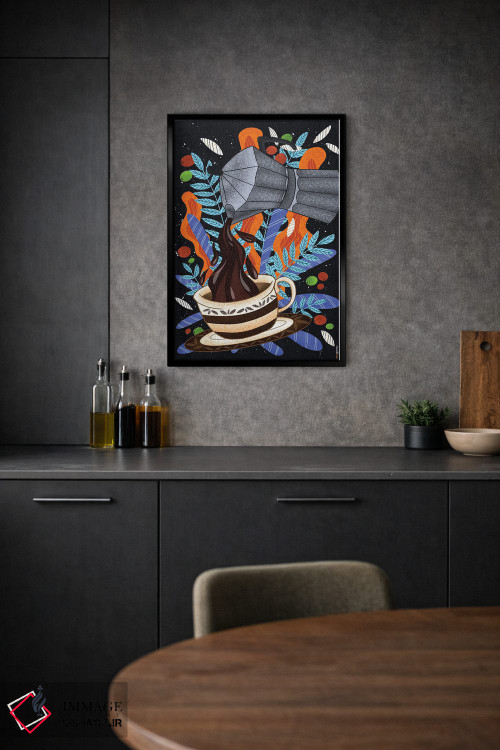 تابلو دکوراتیو اول قهوه اثر رافائل گومز - D2B