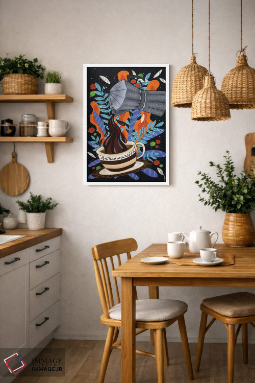 تابلو دکوراتیو اول قهوه اثر رافائل گومز - D3W