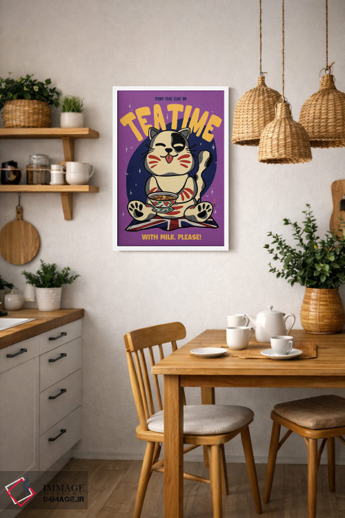 تابلو دکوراتیو وقت چای اثر رافائل گومز - D3W