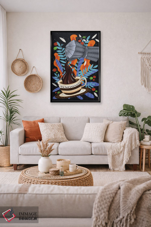 تابلو دکوراتیو اول قهوه اثر رافائل گومز - D5B