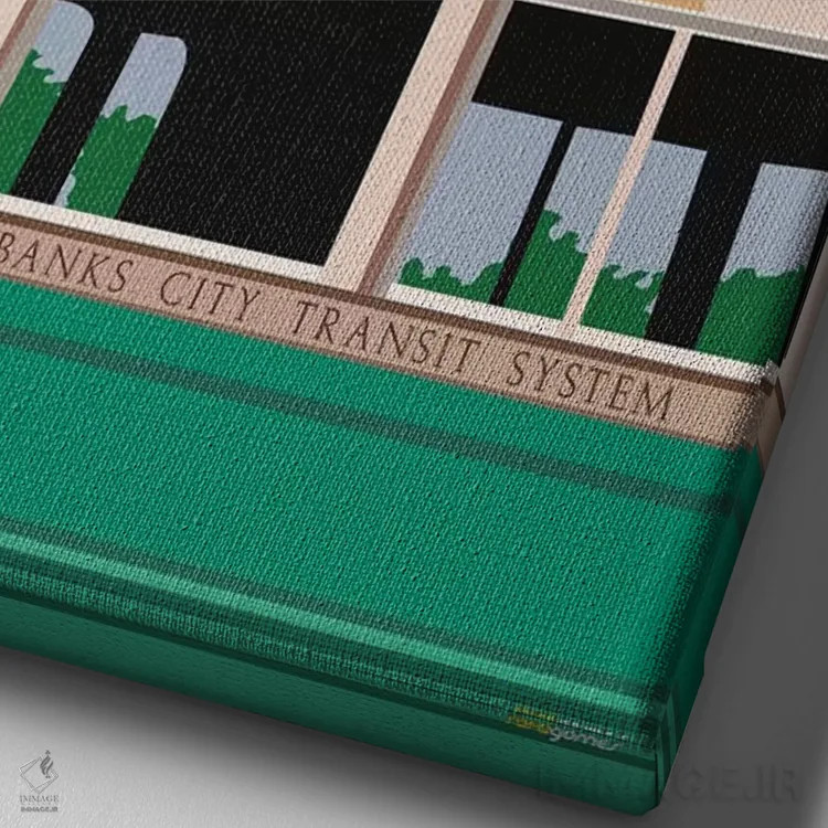 تابلو دکوراتیو در دل طبیعت اثر رافائل گومز - نمای نزدیک بافت بوم