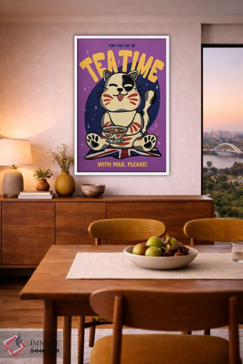 تابلو دکوراتیو وقت چای اثر رافائل گومز - D6W