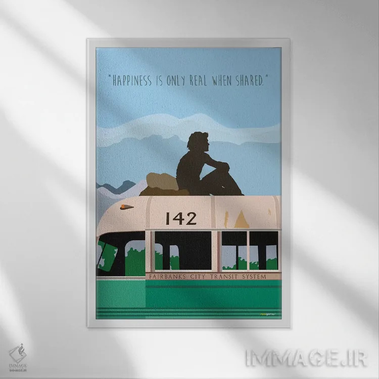 تابلو دکوراتیو در دل طبیعت اثر رافائل گومز - نمای قابدار سفید