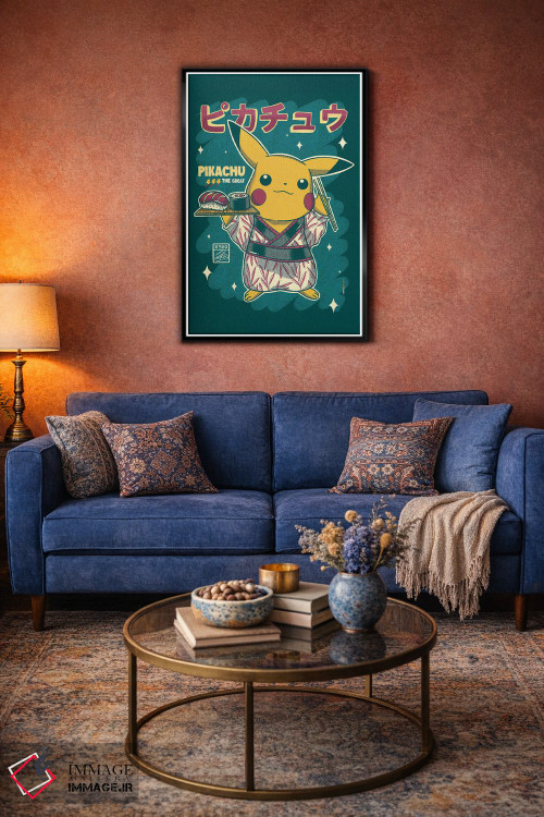 تابلو دکوراتیو سوشی پیکاچو اثر رافائل گومز - D5B