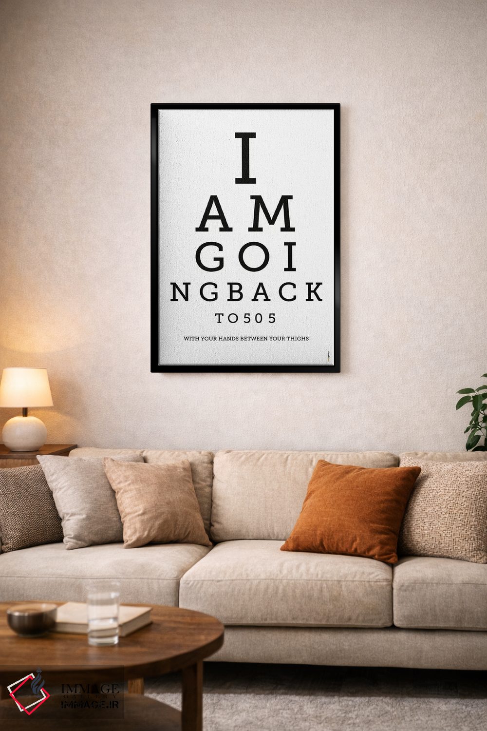 تابلو دکوراتیو برمی گردم به ۵۰۵ اثر رافائل گومز - D4B