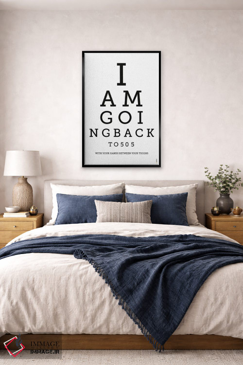 تابلو دکوراتیو برمی گردم به ۵۰۵ اثر رافائل گومز - D6B