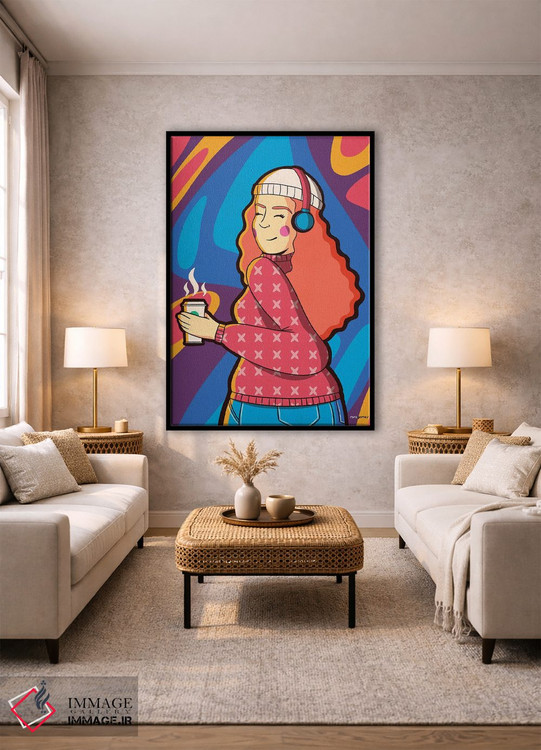 تابلو دکوراتیو اینستاگرل شماره ۴ اثر رافائل گومز - D2B