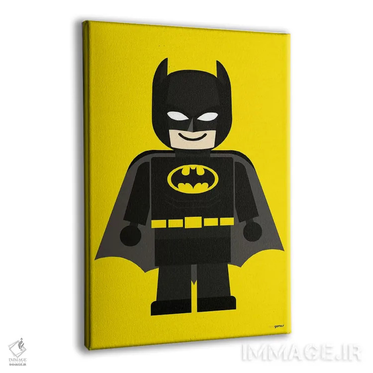 تابلو دکوراتیو بتمن اسباب بازی اثر رافائل گومز - نمای پرسپکتیو محصول