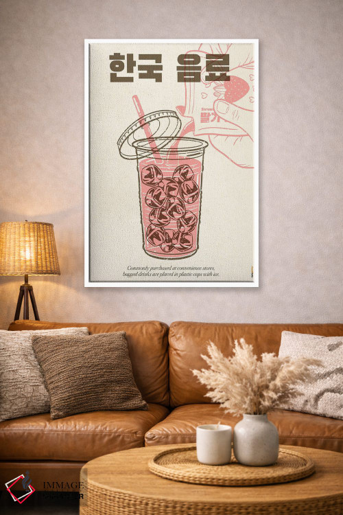 تابلو دکوراتیو نوشیدنی کره ای اثر رافائل گومز - D3W