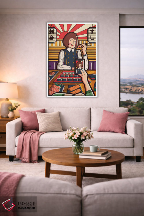 تابلو دکوراتیو اینستاگرل شماره ۷ اثر رافائل گومز - D2W