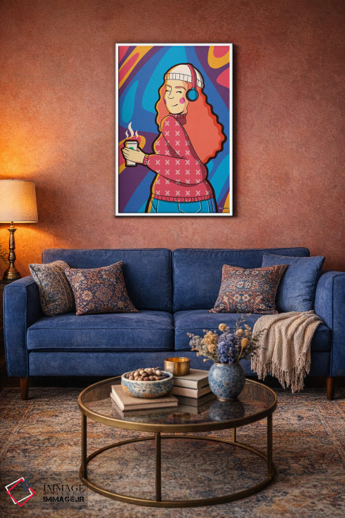 تابلو دکوراتیو اینستاگرل شماره ۴ اثر رافائل گومز - D4W