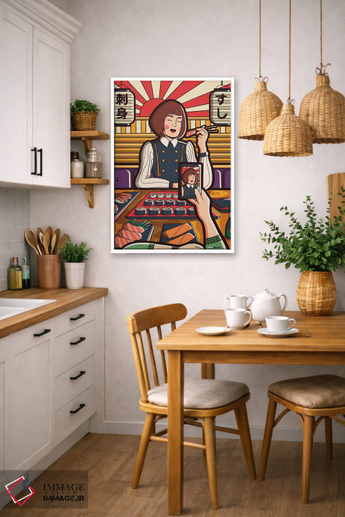 تابلو دکوراتیو اینستاگرل شماره ۷ اثر رافائل گومز - D5W