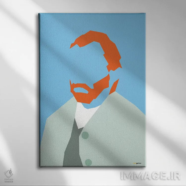 تابلو مینیمال ون گوگ اثر رافائل گومز - نمای روبهرو روی دیوار