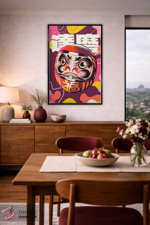 تابلو دکوراتیو آرزوی خود را با داروما بیان کن اثر رافائل گومز - D3B