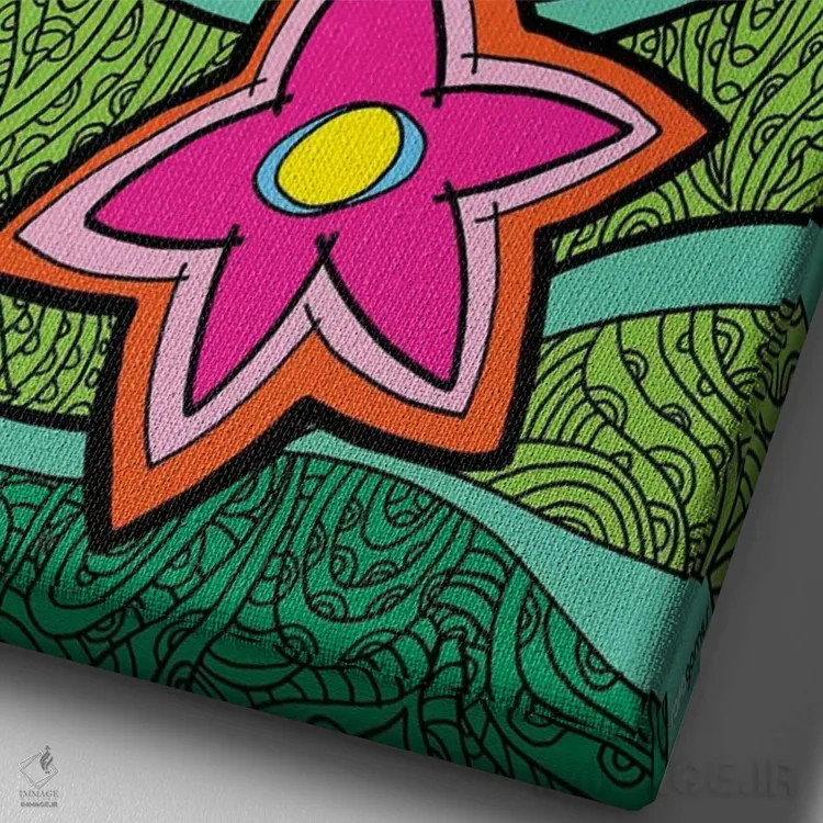 تابلو دکوراتیو گوارامیرانگا اثر رافائل گومز - نمای نزدیک بافت بوم