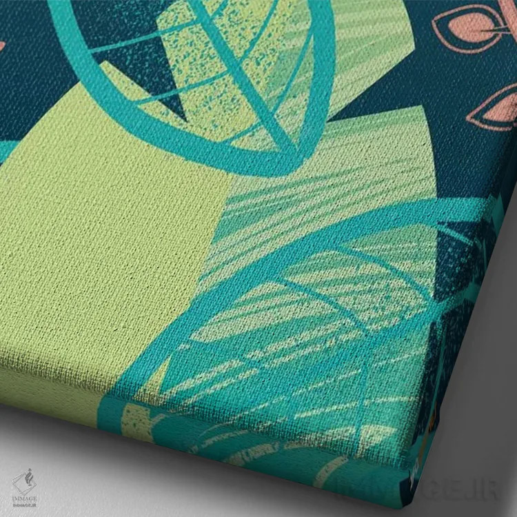 تابلو دکوراتیو برزیل گل ها شماره ۱ اثر رافائل گومز - نمای نزدیک بافت بوم