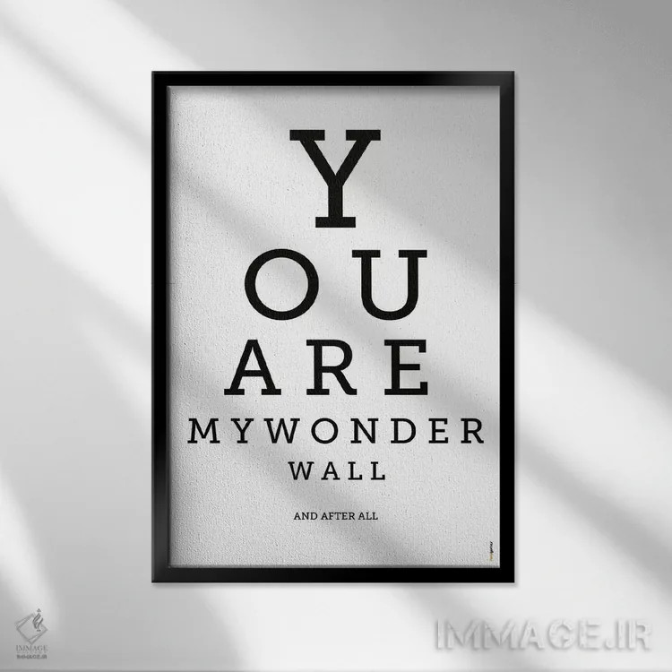 تابلو دکوراتیو دیوار شگفتی اثر رافائل گومز - نمای قابدار مشکی