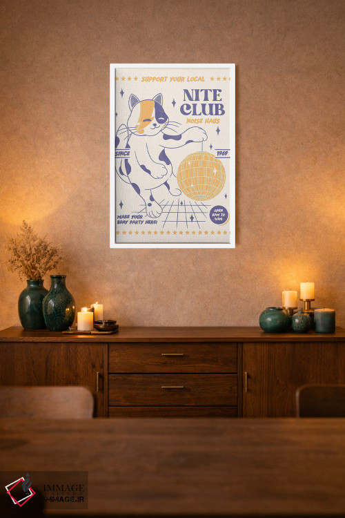 تابلو دکوراتیو کلاب شبانه محلی خود را حمایت کنید اثر رافائل گومز - D2W