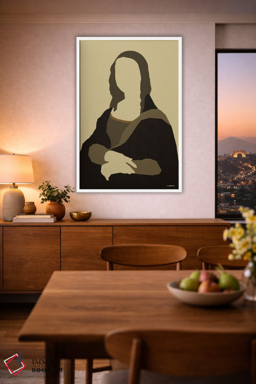 تابلو مینیمال مونالیزا اثر رافائل گومز - D1W