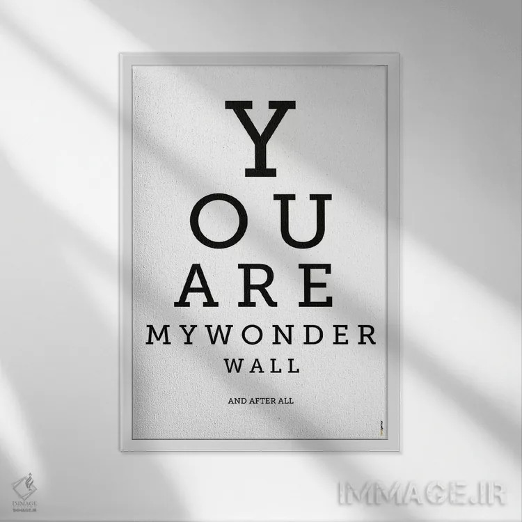 تابلو دکوراتیو دیوار شگفتی اثر رافائل گومز - نمای قابدار سفید