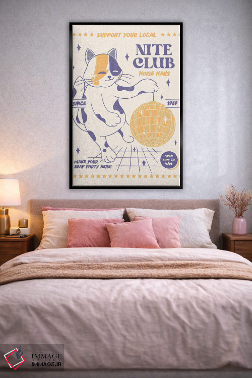 تابلو دکوراتیو کلاب شبانه محلی خود را حمایت کنید اثر رافائل گومز - D3B