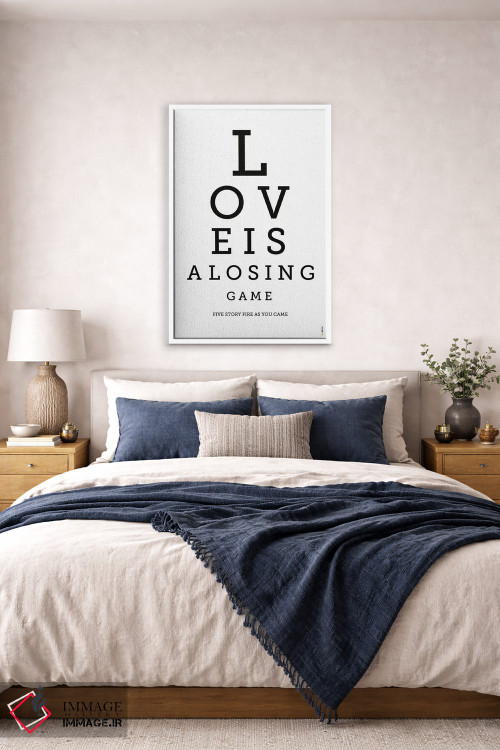 تابلو دکوراتیو عشق یک بازی باخت است اثر رافائل گومز - D4W