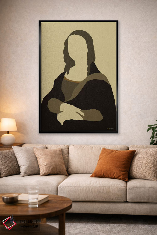تابلو مینیمال مونالیزا اثر رافائل گومز - D2B