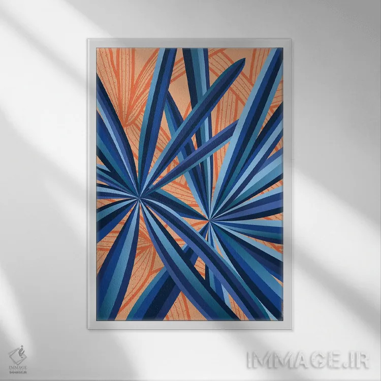 تابلو دکوراتیو برزیل گل ها شماره ۳ اثر رافائل گومز - نمای قابدار سفید