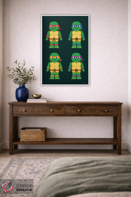 تابلو دکوراتیو لاک پشت های نینجا نوجوان جهش یافته اسباب بازی اثر رافائل گومز - D2W