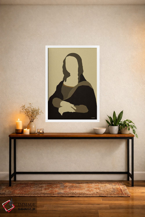 تابلو مینیمال مونالیزا اثر رافائل گومز - D3W