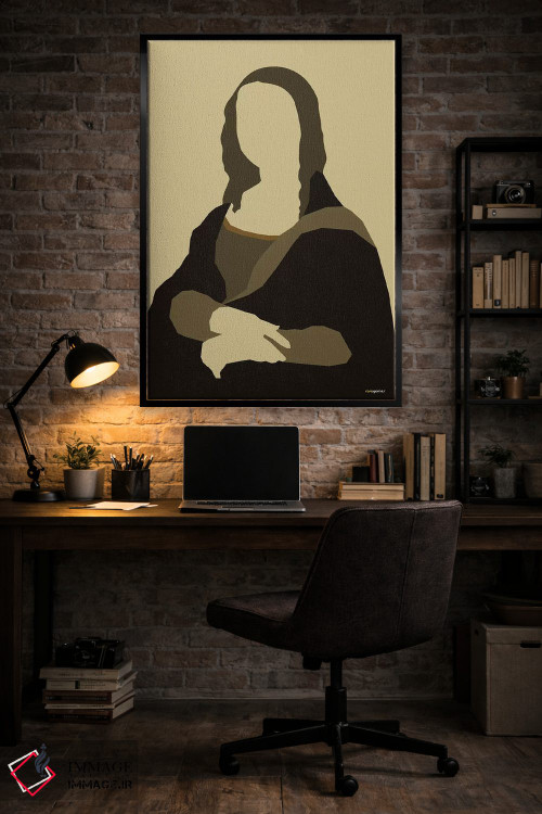 تابلو مینیمال مونالیزا اثر رافائل گومز - D6B