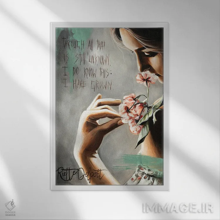 تابلو دکوراتیو از میان همه آن ها اثر روت آرت کرییشنز - نمای قابدار سفید