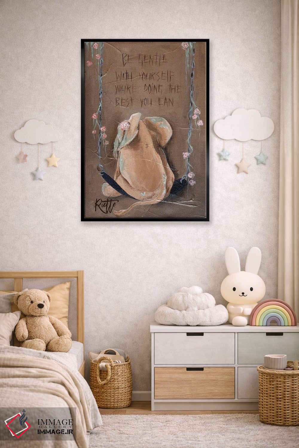تابلو دکوراتیو مهربان باش اثر روت آرت کرییشنز - D6B