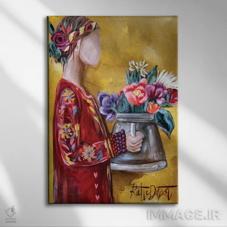 تابلو دکوراتیو آرام اثر روت آرت کرییشنز - نمای روبهرو روی دیوار
