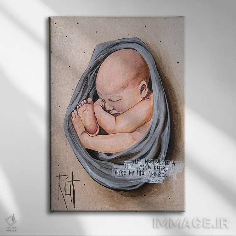 تابلو دکوراتیو بگذار دوستت بدارم اثر روت آرت کرییشنز - نمای روبهرو روی دیوار