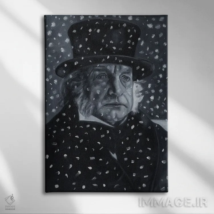 تابلو دکوراتیو ابنیزر اسکروچ اثر رابرت بورکار - نمای روبهرو روی دیوار