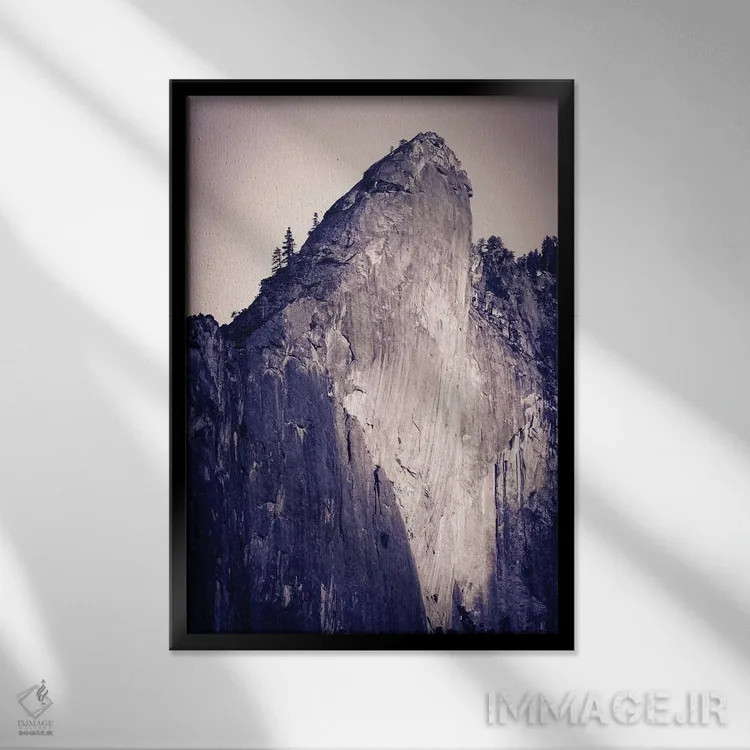 تابلو دکوراتیو Yosemite National Park, California, USA,برج مایل، پارک ملی یو… اثر راس بیشاپ - نمای قابدار مشکی