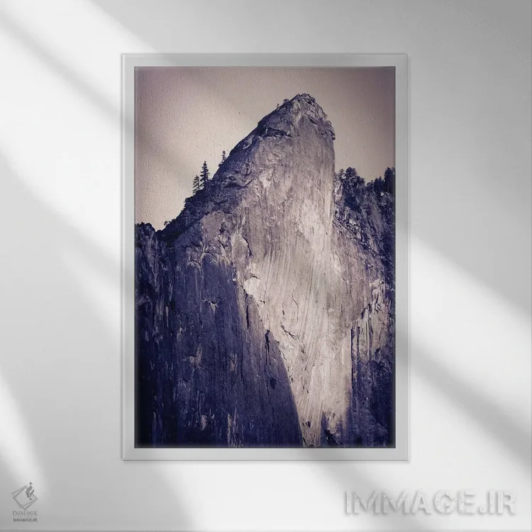 تابلو دکوراتیو Yosemite National Park, California, USA,برج مایل، پارک ملی یو… اثر راس بیشاپ - نمای قابدار سفید