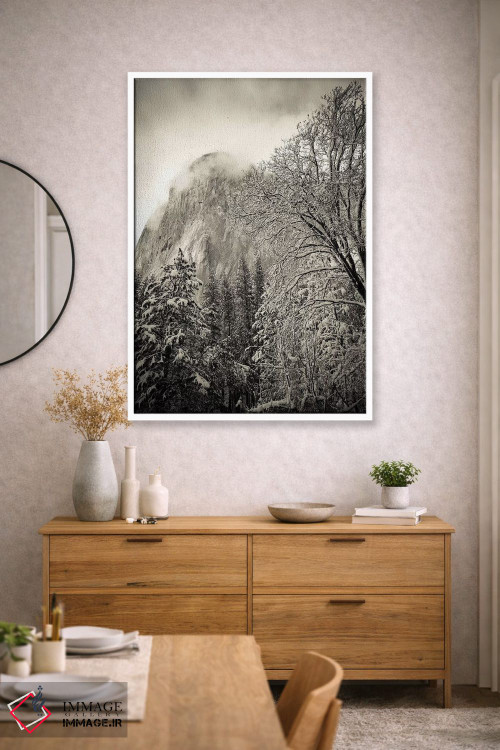 تابلو دکوراتیو Yosemite National Park, California, USA,ال کپیتان و بلوط سیاه… اثر راس بیشاپ - D2W