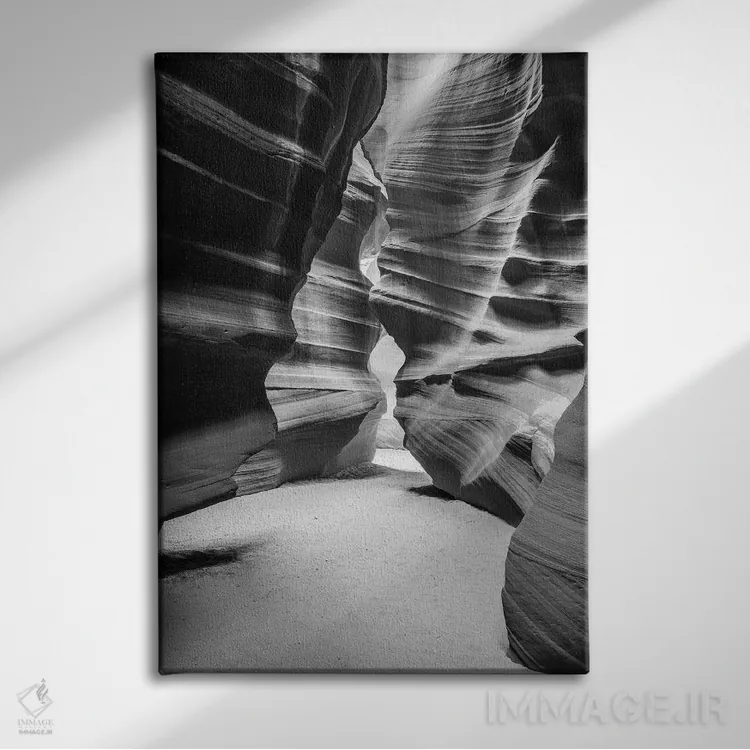 تابلو دکوراتیو Upper Antelope Canyon, Navajo Indian Reservation, Arizona, US… اثر راس بیشاپ - نمای روبهرو روی دیوار