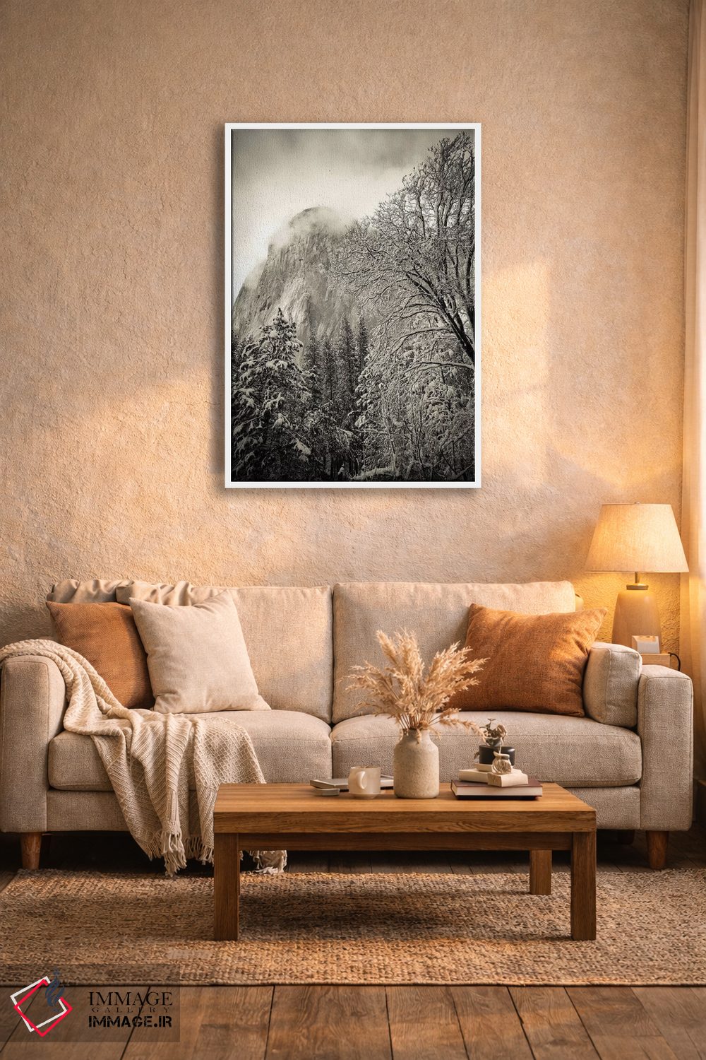 تابلو دکوراتیو Yosemite National Park, California, USA,ال کپیتان و بلوط سیاه… اثر راس بیشاپ - D3W