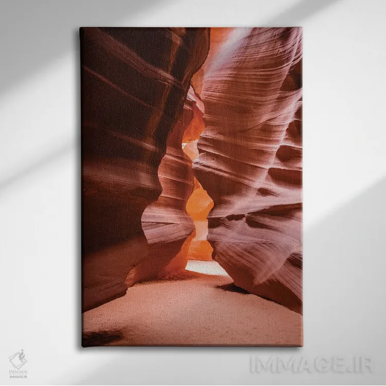 تابلو دکوراتیو Upper Antelope Canyon, Navajo Indian Reservation, Arizona, US… اثر راس بیشاپ - نمای روبهرو روی دیوار
